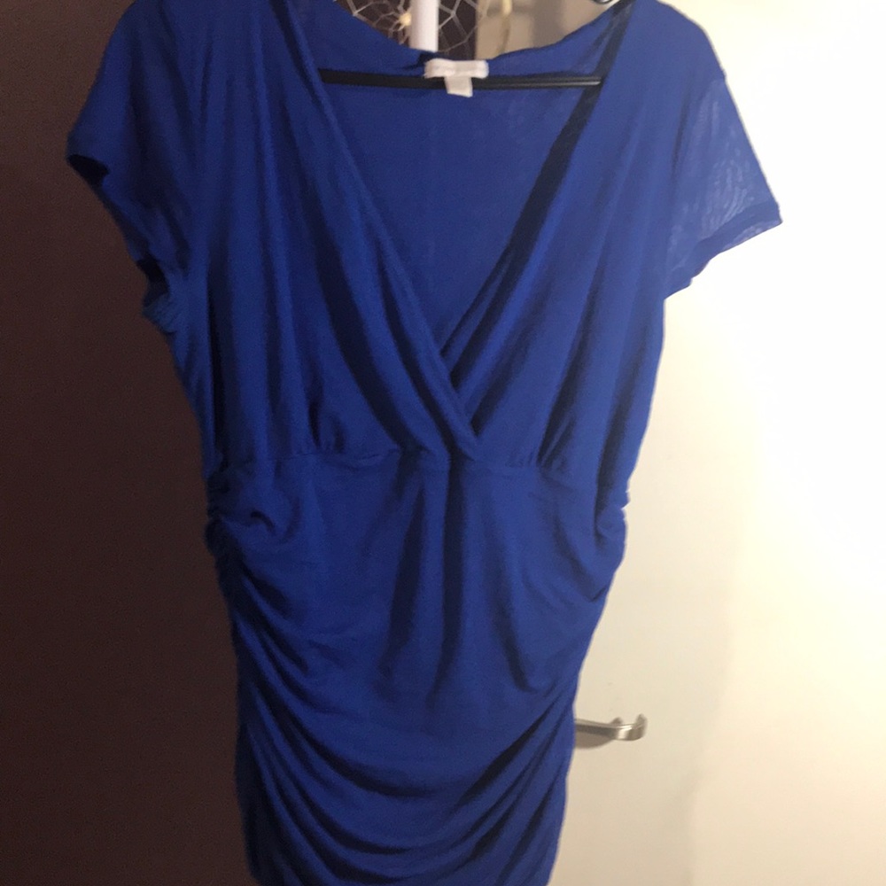 Beautiful navy blouse!